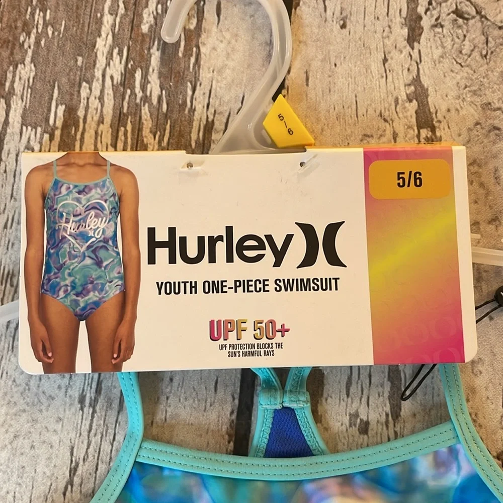 Hurley Girls One-Piece Swimsuit - Sz 5/6